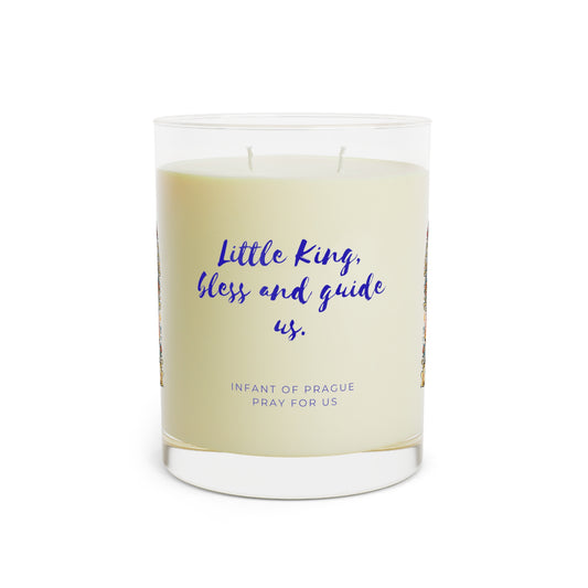 Infant of Prague Prayer Candle — Catholic Folk Art Scented Soy Candle