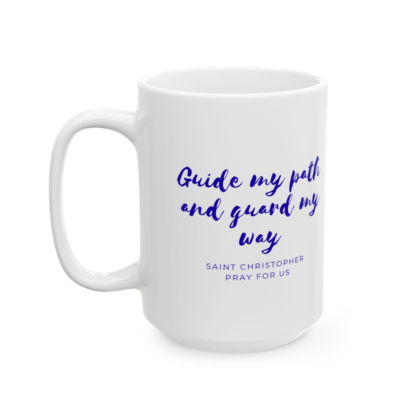 Saint Christopher Ceramic Mug — Patron of Travelers