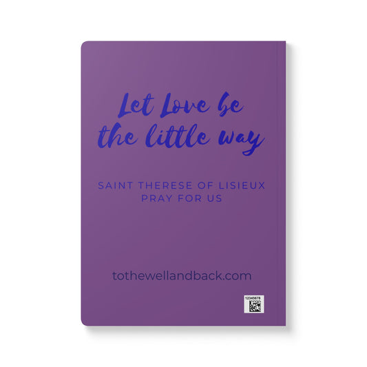 Saint Thérèse of Lisieux Softcover Journal — Catholic Folk Art Prayer Notebook