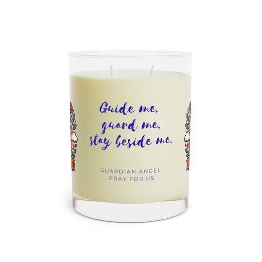 Guardian Angel Prayer Candle — Catholic Folk Art Scented Soy Candle