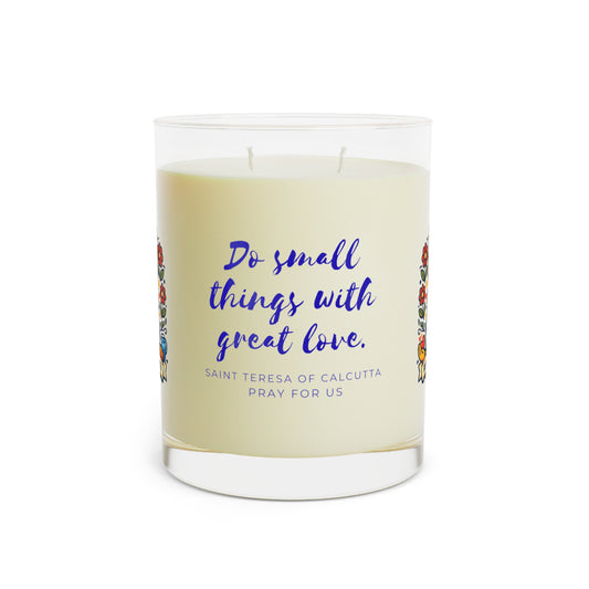 Saint Teresa of Calcutta Prayer Candle — Catholic Folk Art Scented Soy Candle