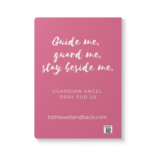 Guardian Angel Softcover Journal — Catholic Folk Art Prayer Notebook