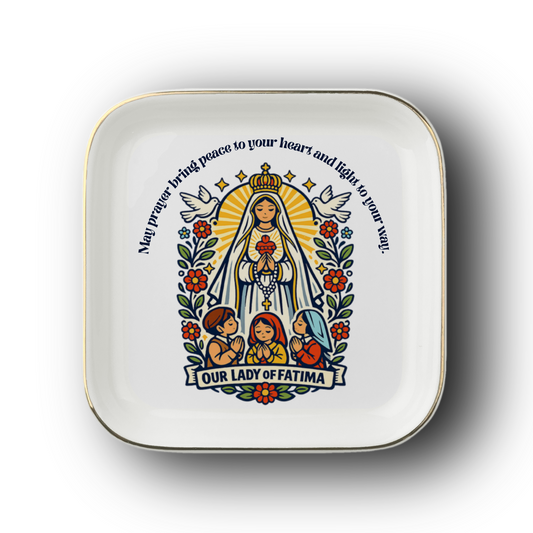 Our Lady of Fatima Catholic Jewelry Dish | Inspirational Gift Trinket