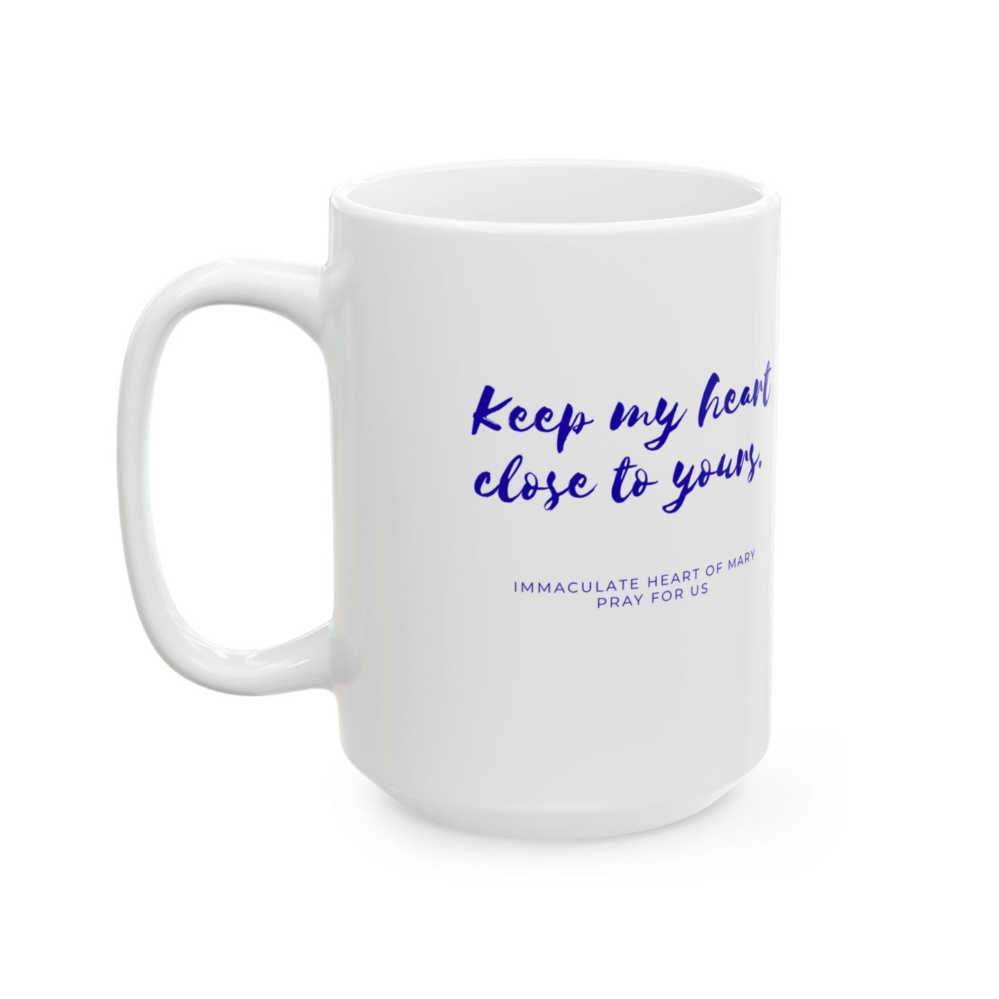 Immaculate Heart of Mary Ceramic Mug — Catholic Coffee Cup