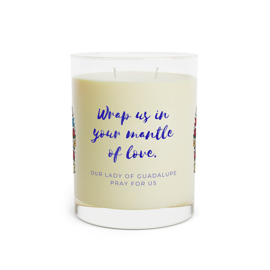 Our Lady of Guadalupe Prayer Candle — Catholic Folk Art Scented Soy Candle