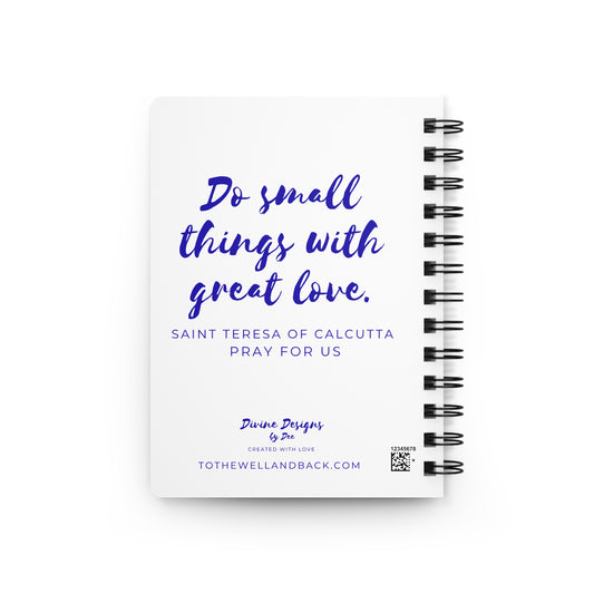 Saint Teresa of Calcutta Spiral Journal — Catholic Folk Art Prayer Notebook