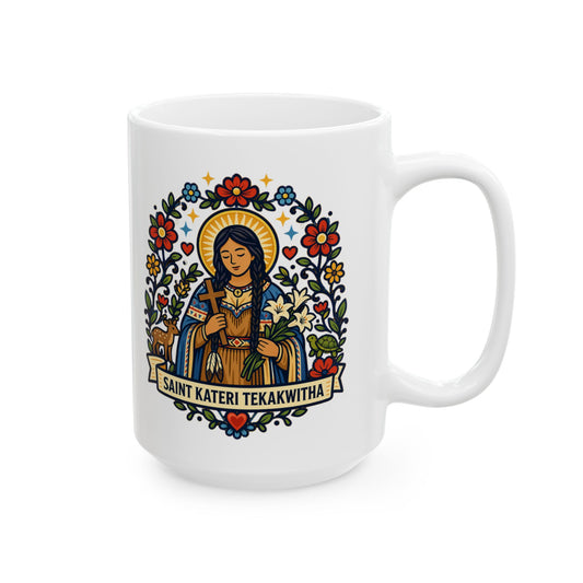 Saint Kateri Tekakwitha Mug — "Lily of the Mohawks"