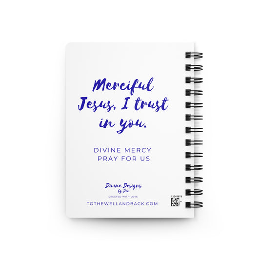 Divine Mercy Spiral Journal — Catholic Folk Art Prayer Notebook