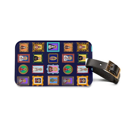 Heaven's Gallery Saint Luggage Tag — Colorful Saint Portrait Travel ID