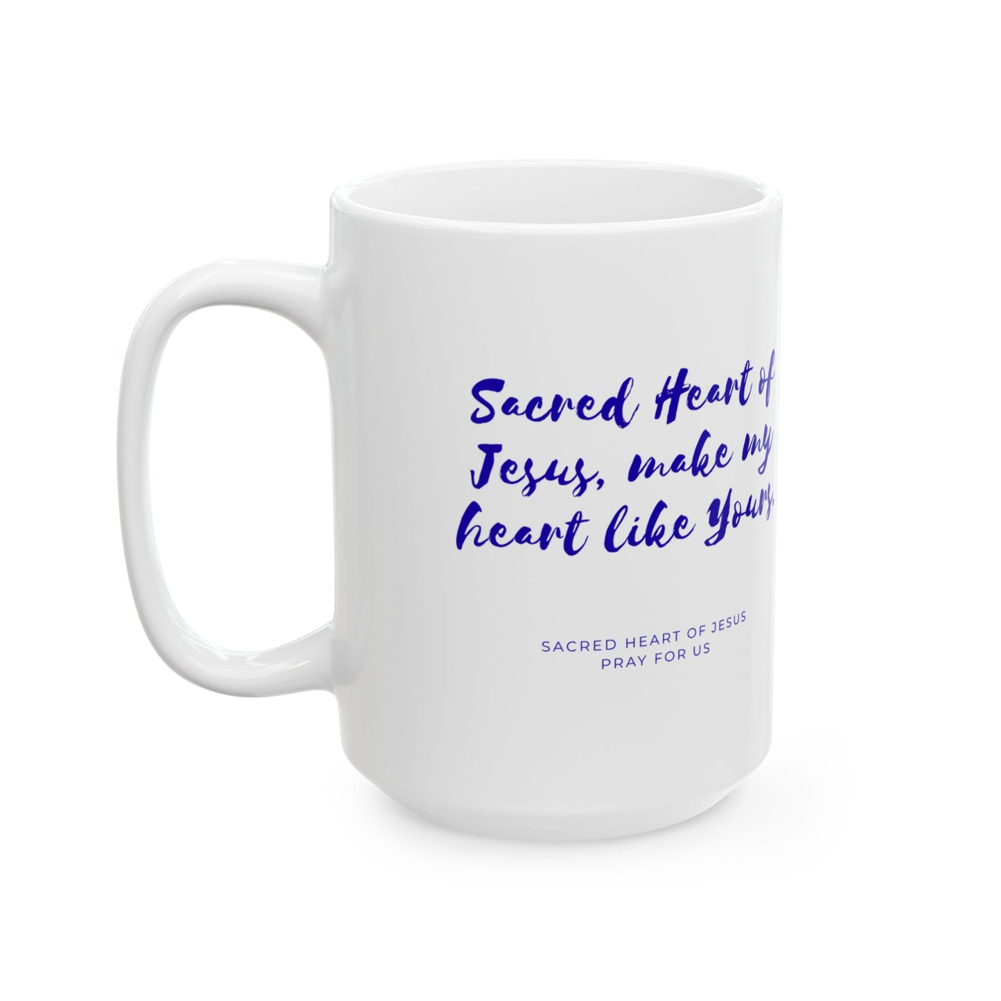 Sacred Heart of Jesus Ceramic Mug — Catholic Devotion Coffee Cup