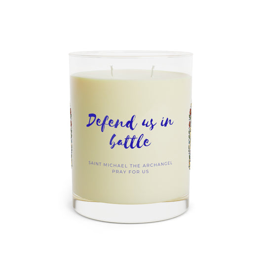 Saint Michael the Archangel Prayer Candle — Catholic Folk Art Scented Soy Candle