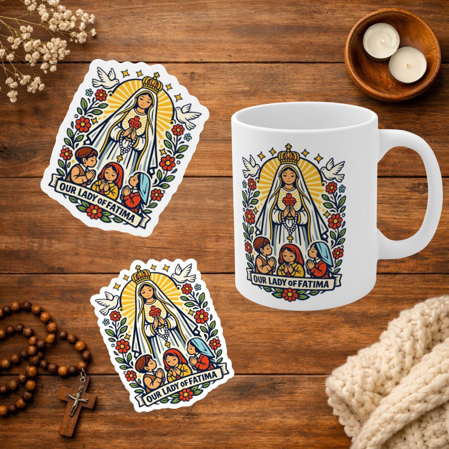 Saint Starter Pack — Sticker + Magnet + Mug (Pick Your Saint)