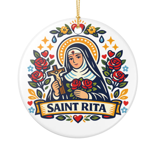 St. Rita Catholic Christmas Ornament