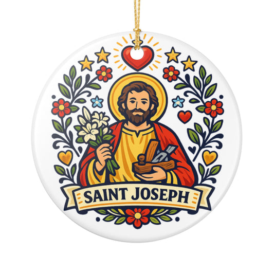 St. Joseph Catholic Christmas Ornament