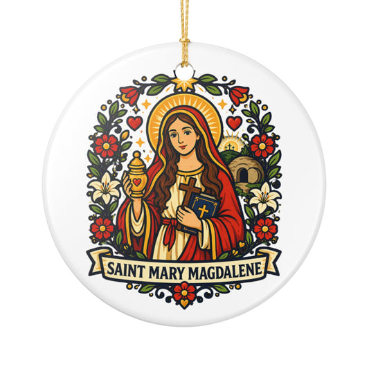 St. Mary Magdalene Catholic Christmas Ornament