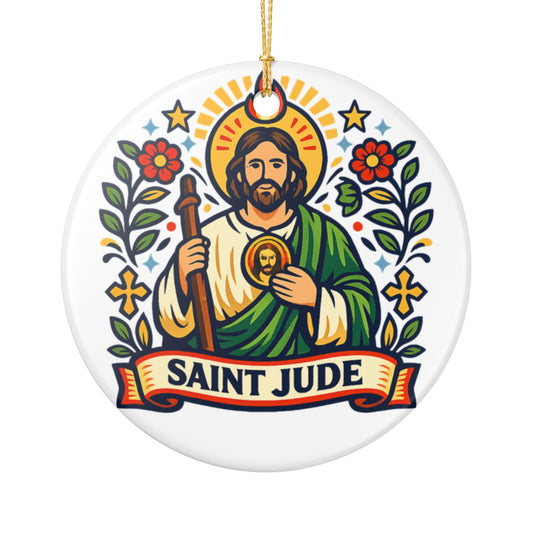 St. Jude Catholic Christmas Ornament