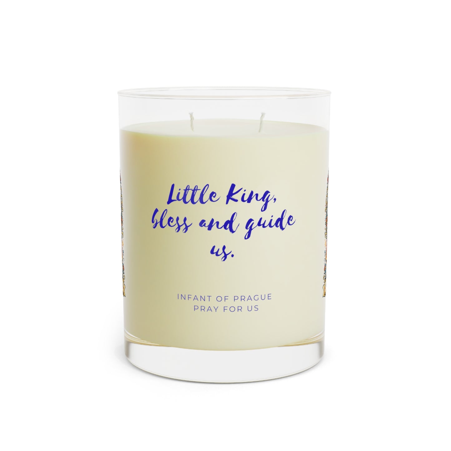 Infant of Prague Prayer Candle — Catholic Folk Art Scented Soy Candle