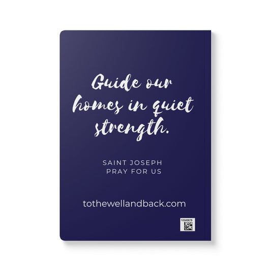 Saint Joseph Softcover Journal — Catholic Folk Art Prayer Notebook