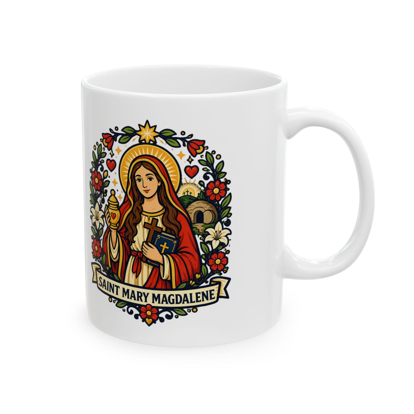 Saint Mary Magdalene Ceramic Mug — "Apostle to the Apostles"