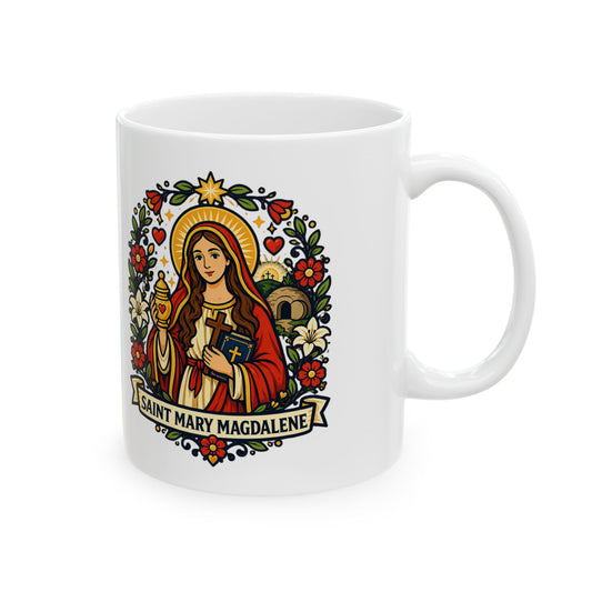 Saint Mary Magdalene Ceramic Mug — "Apostle to the Apostles"