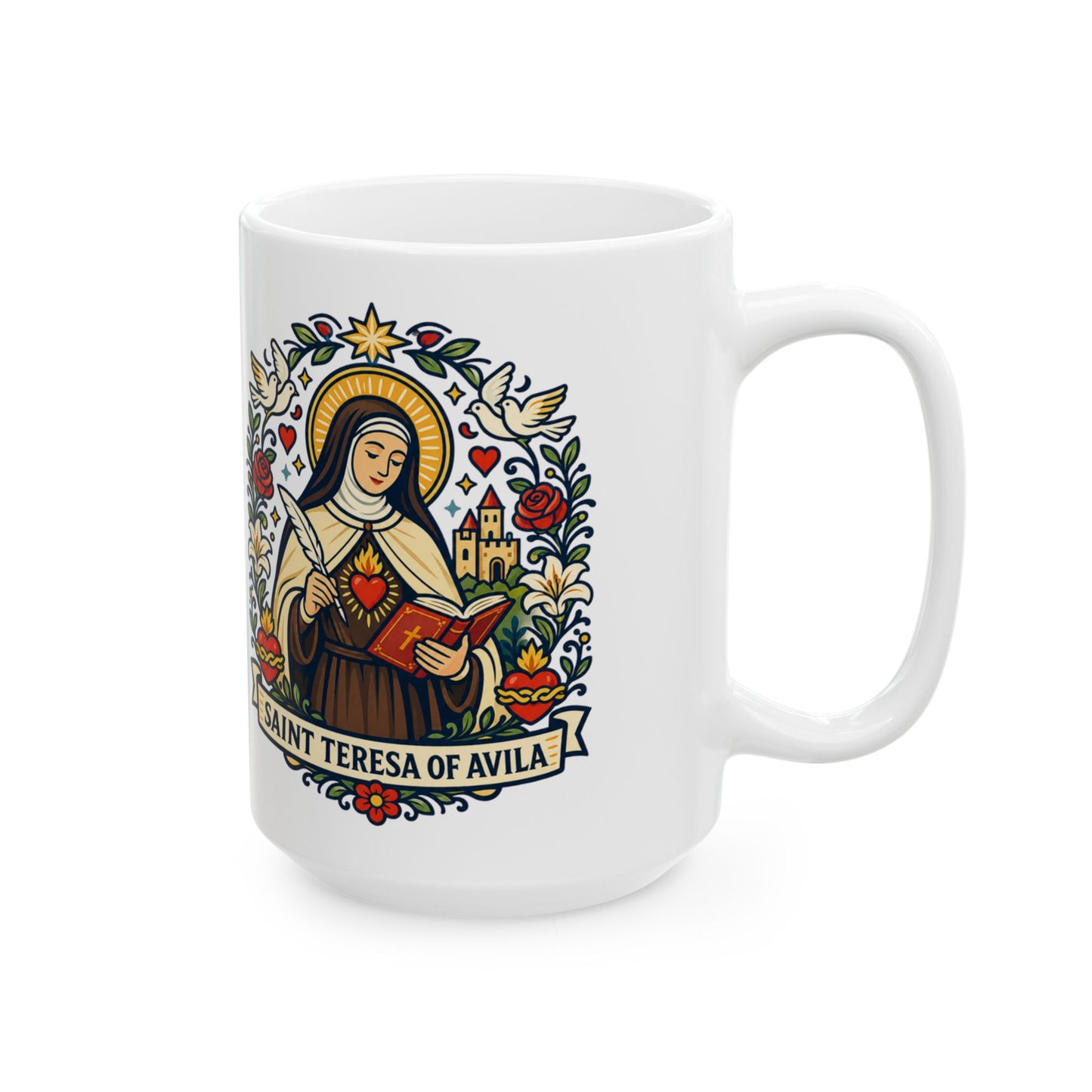 Saint Teresa of Avila Ceramic Mug — Catholic Doctor of the Church