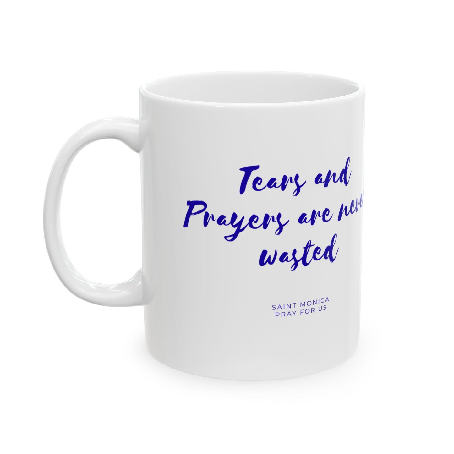Saint Monica Ceramic Mug — Patron of Mothers & Patient Prayer