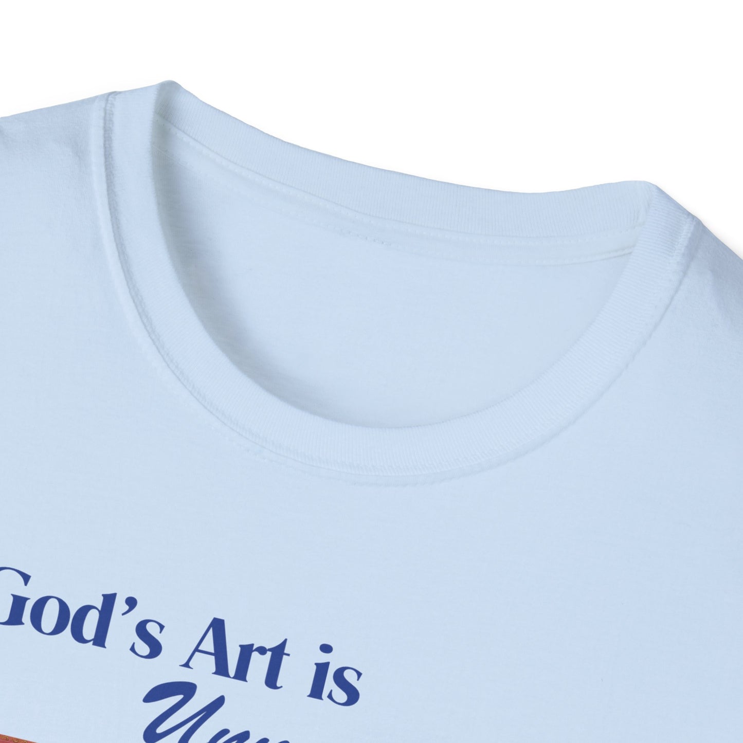 God's Art is Unmatched T-Shirt — Catholic Saint Portrait Tee