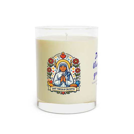 Saint Teresa of Calcutta Prayer Candle — Catholic Folk Art Scented Soy Candle