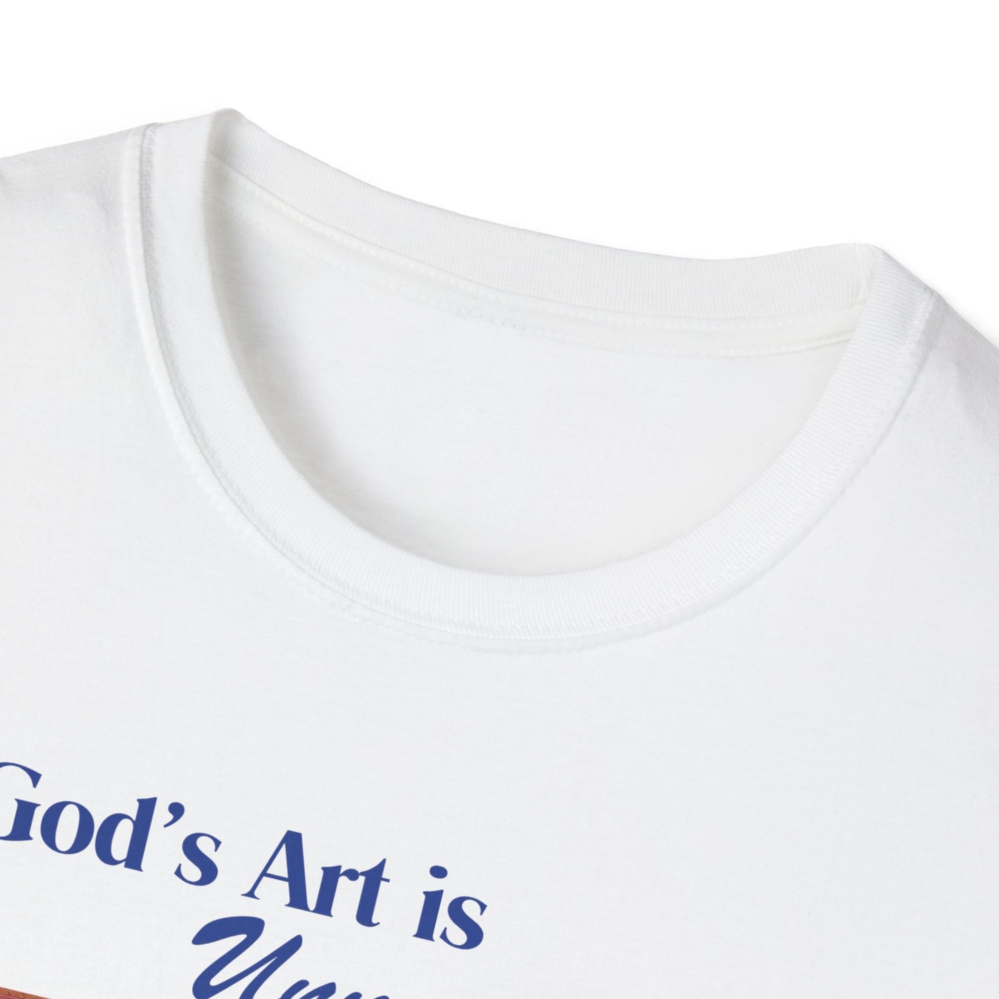 God's Art is Unmatched T-Shirt — Catholic Saint Portrait Tee