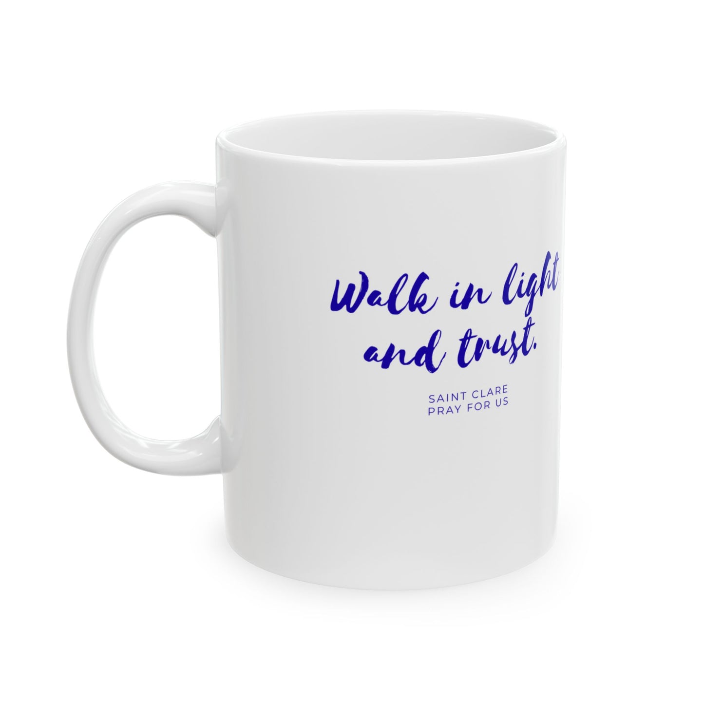 Saint Clare of Assisi Ceramic Mug — Foundress of the Poor Clares