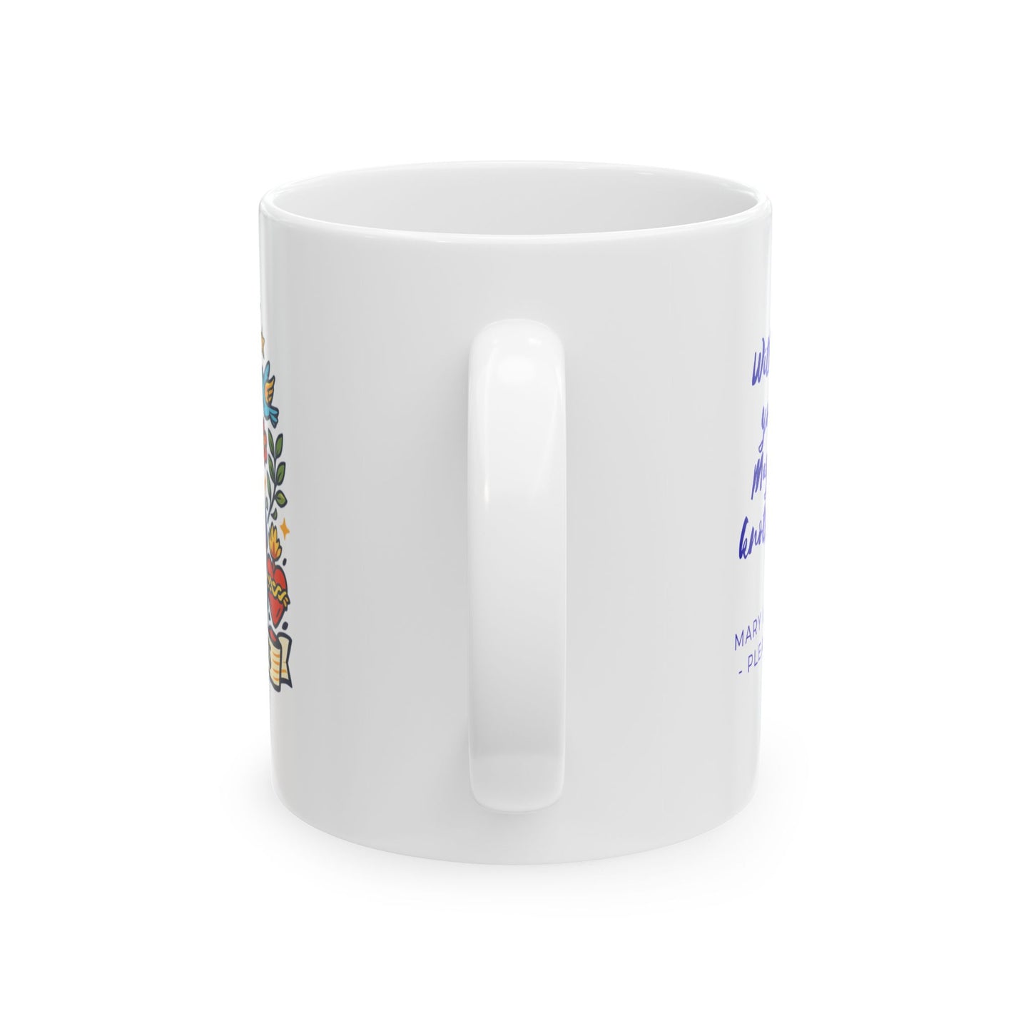 Mary, Untier of Knots Prayer Mug — Catholic Marian Devotion