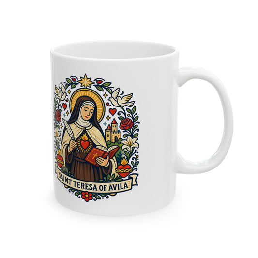 Saint Teresa of Avila Ceramic Mug — Catholic Doctor of the Church