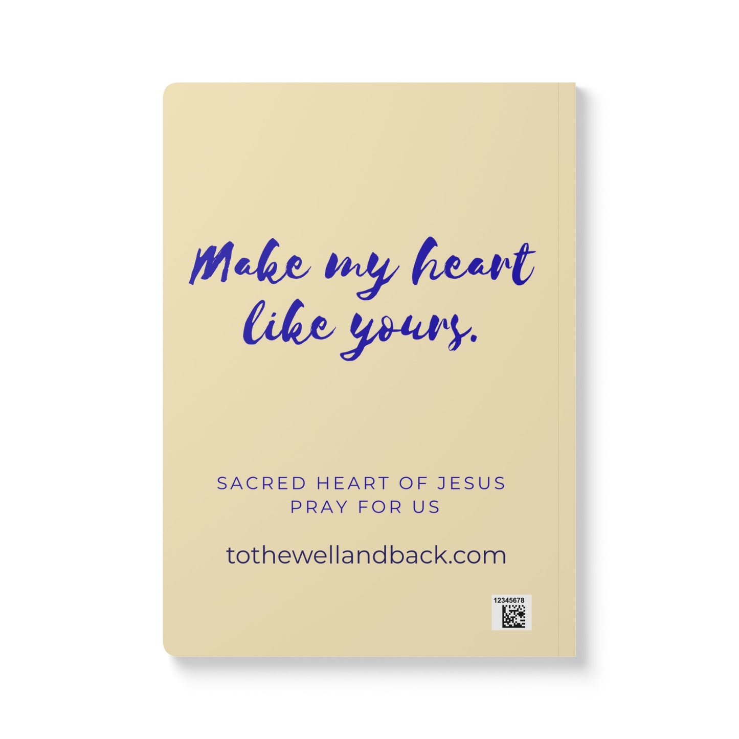 Sacred Heart of Jesus Softcover Journal — Catholic Folk Art Prayer Notebook
