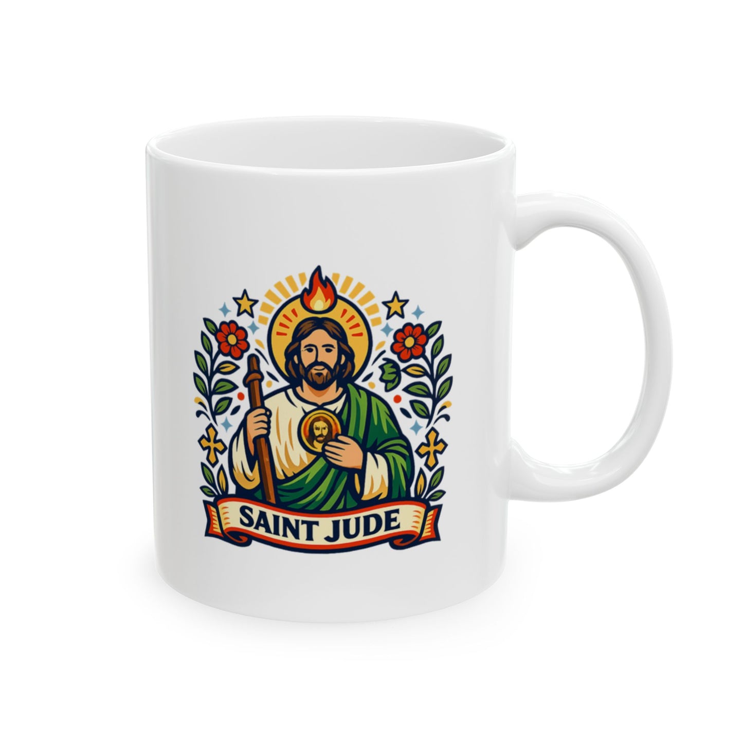 Saint Jude  — “Patron of hope in impossible things” Inspirational Coffee Cup