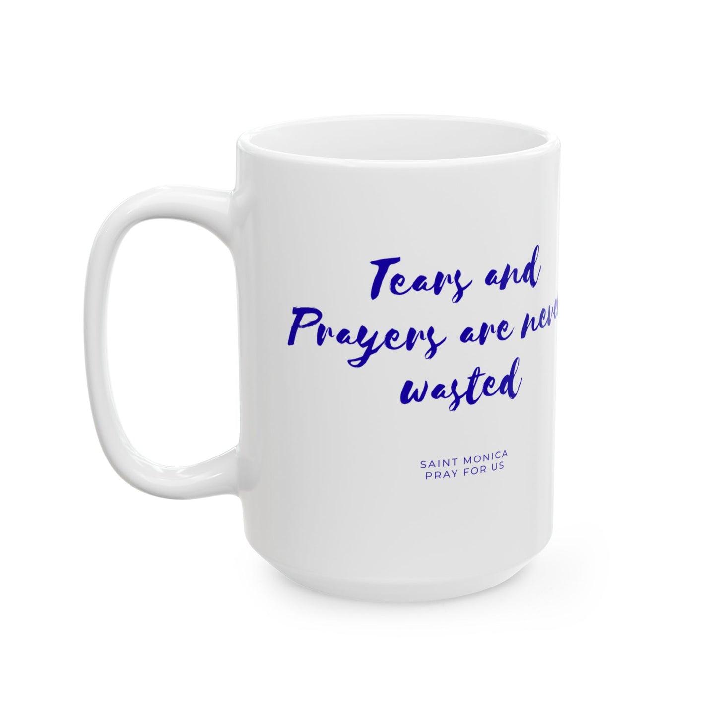 Saint Monica Ceramic Mug — Patron of Mothers & Patient Prayer
