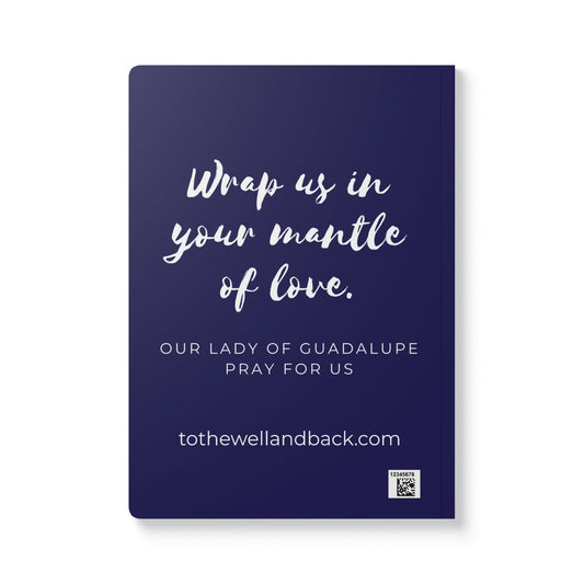 Our Lady of Guadalupe Softcover Journal — Catholic Folk Art Prayer Notebook