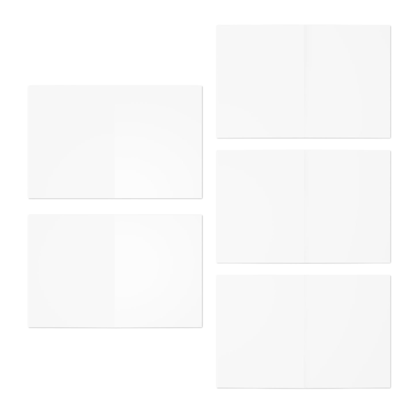 Marian Devotional blank Greeting Cards 5-Pack — Stay Near the Cross, Pray the Rosary, Unite Every Knot