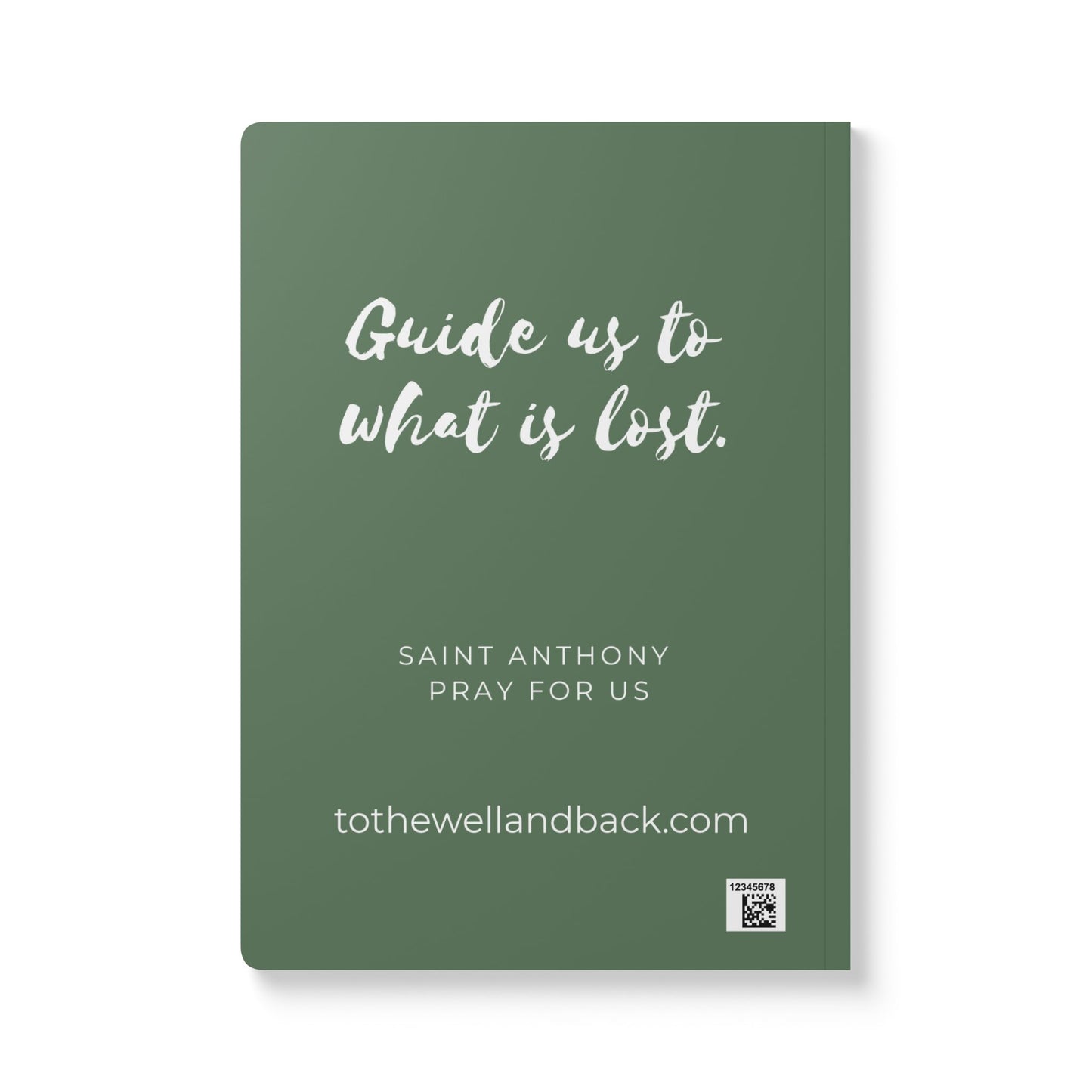 Saint Anthony Softcover Journal — Catholic Folk Art Prayer Notebook