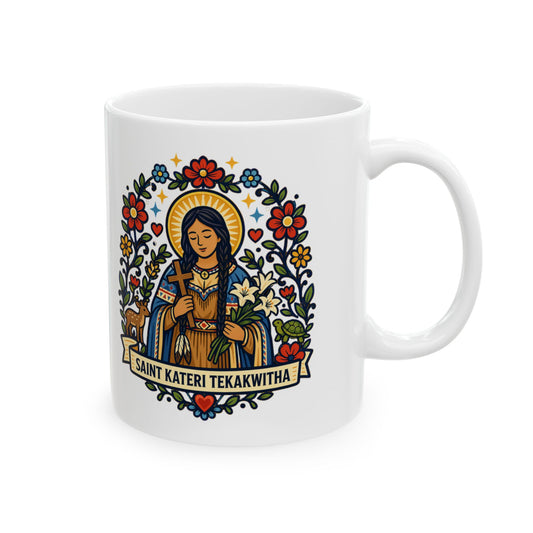 Saint Kateri Tekakwitha Mug — "Lily of the Mohawks"