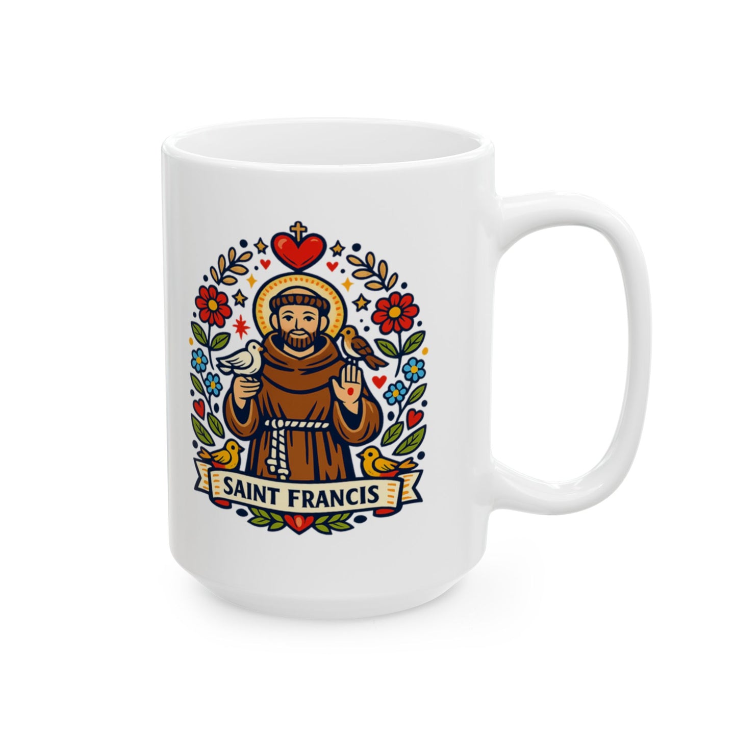 Saint Francis Prayer Mug — "Make Me an Instrument of Your Peace"