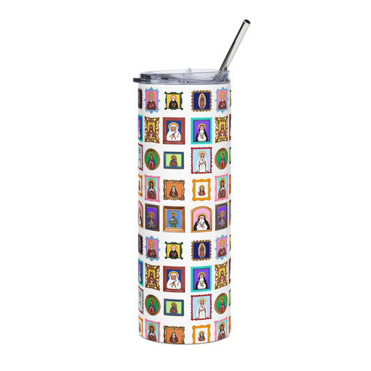 Heaven's Gallery 20oz Stainless Steel Tumbler | Catholic Saints Travel Mug
