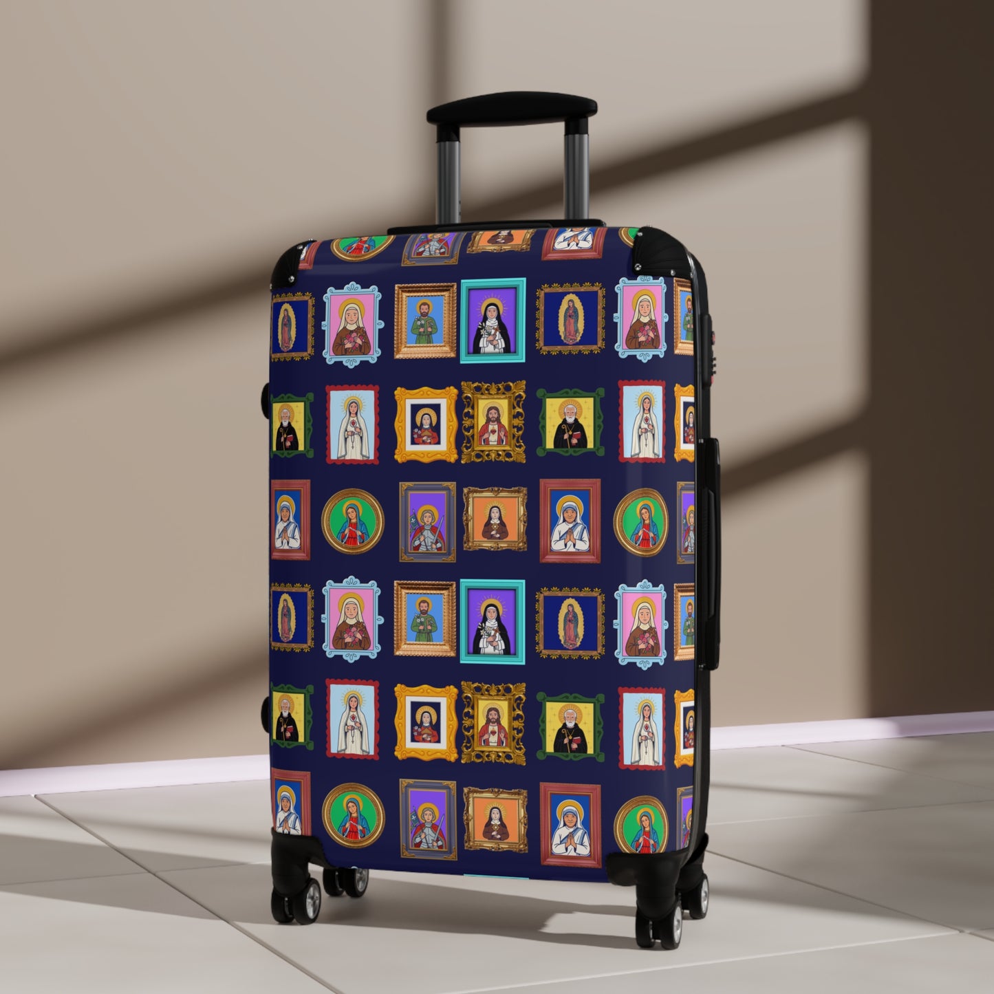 Heaven's Gallery Saint Portrait Carry-On Suitcase - Catholic Travel Luggage
