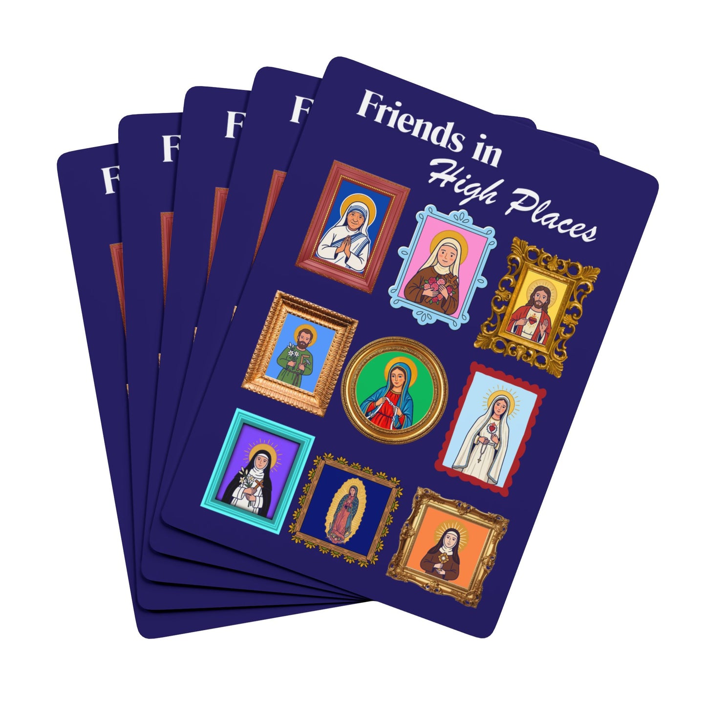 Friends in High Places Playing Cards — Catholic Saint Poker Deck