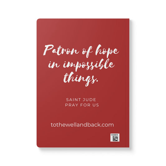 Saint Jude Softcover Journal — Catholic Folk Art Prayer Notebook