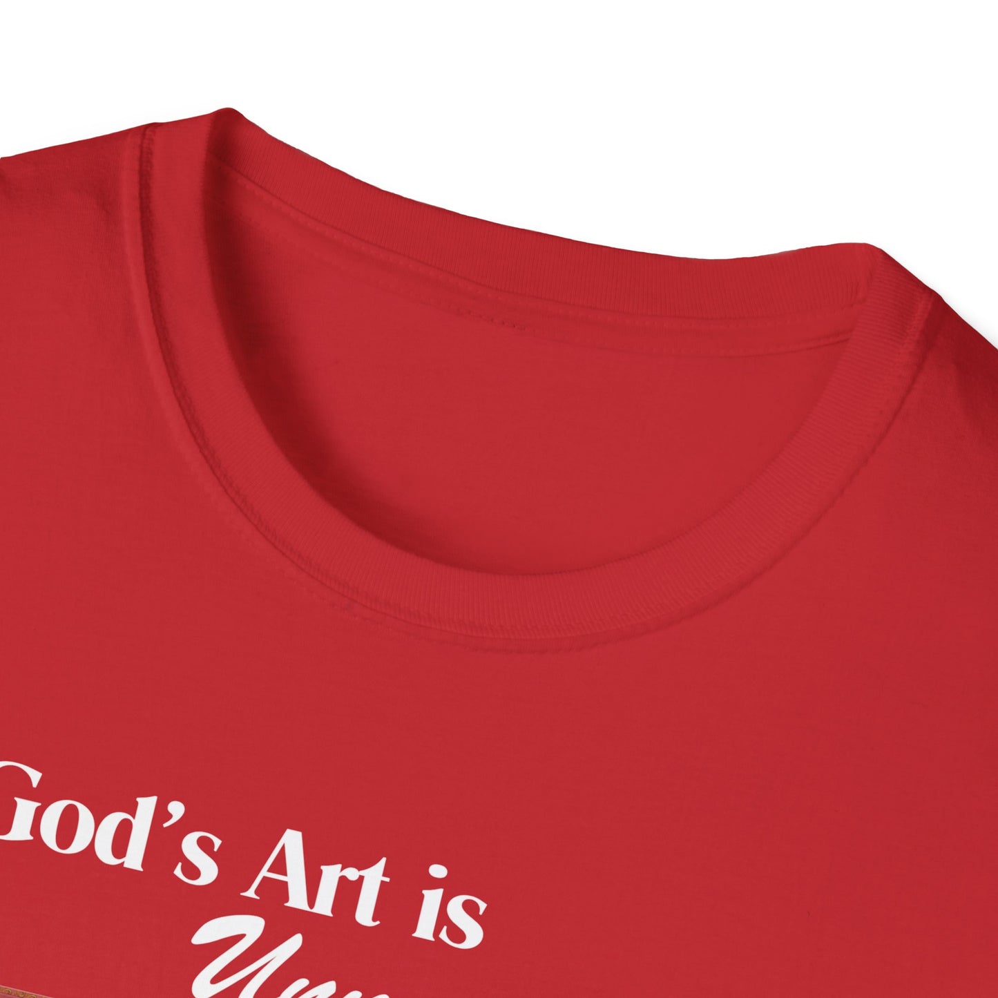 God's Art is Unmatched T-Shirt — Catholic Saint Portrait Tee