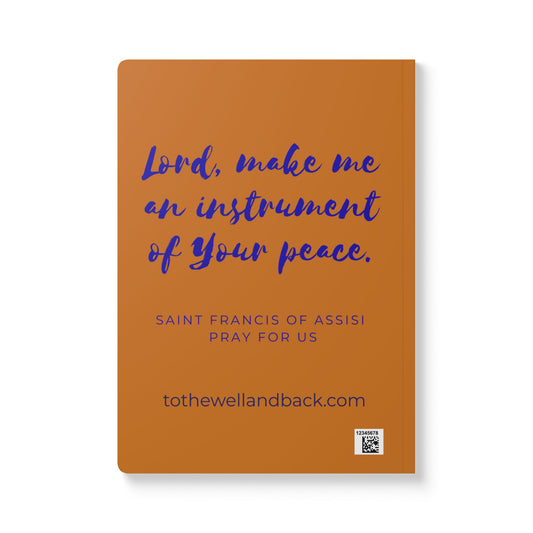 Saint Francis of Assisi Softcover Journal — Catholic Folk Art Prayer Notebook