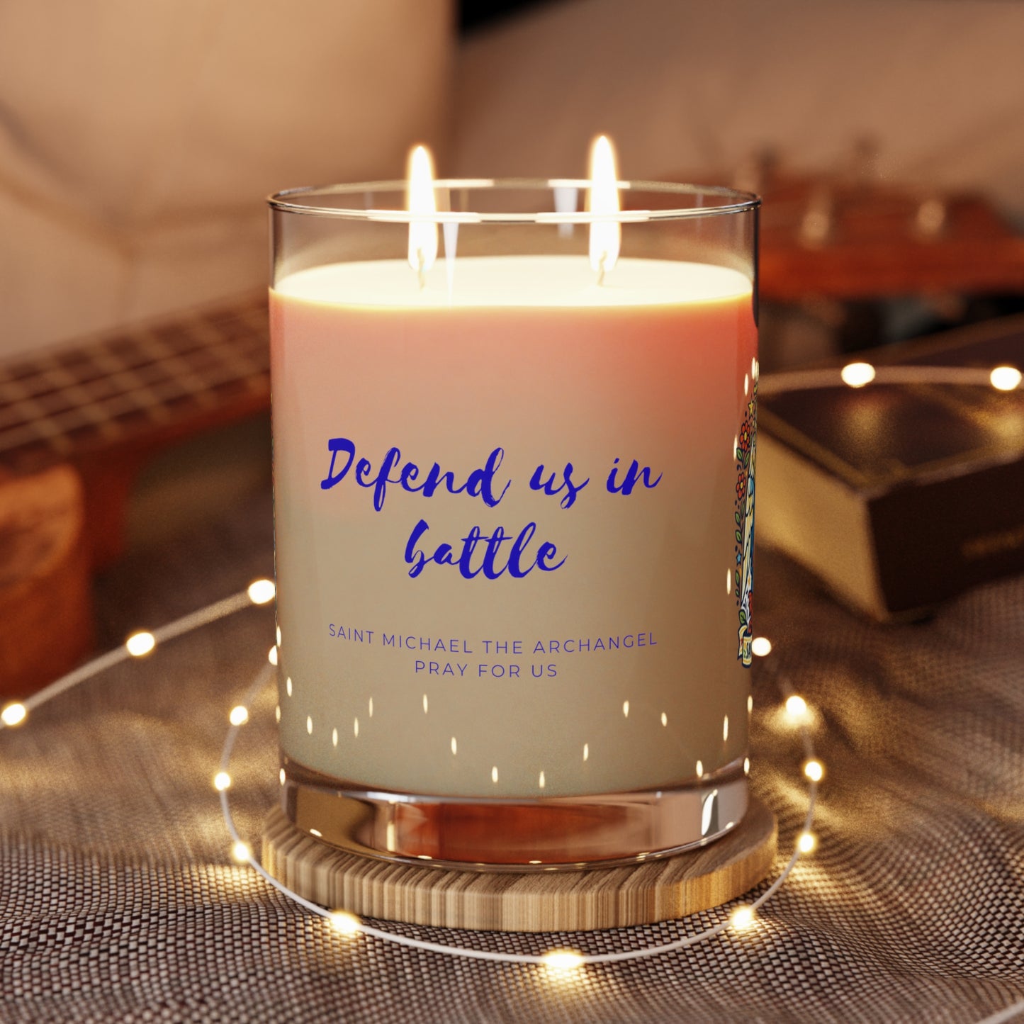 Saint Michael the Archangel Prayer Candle — Catholic Folk Art Scented Soy Candle