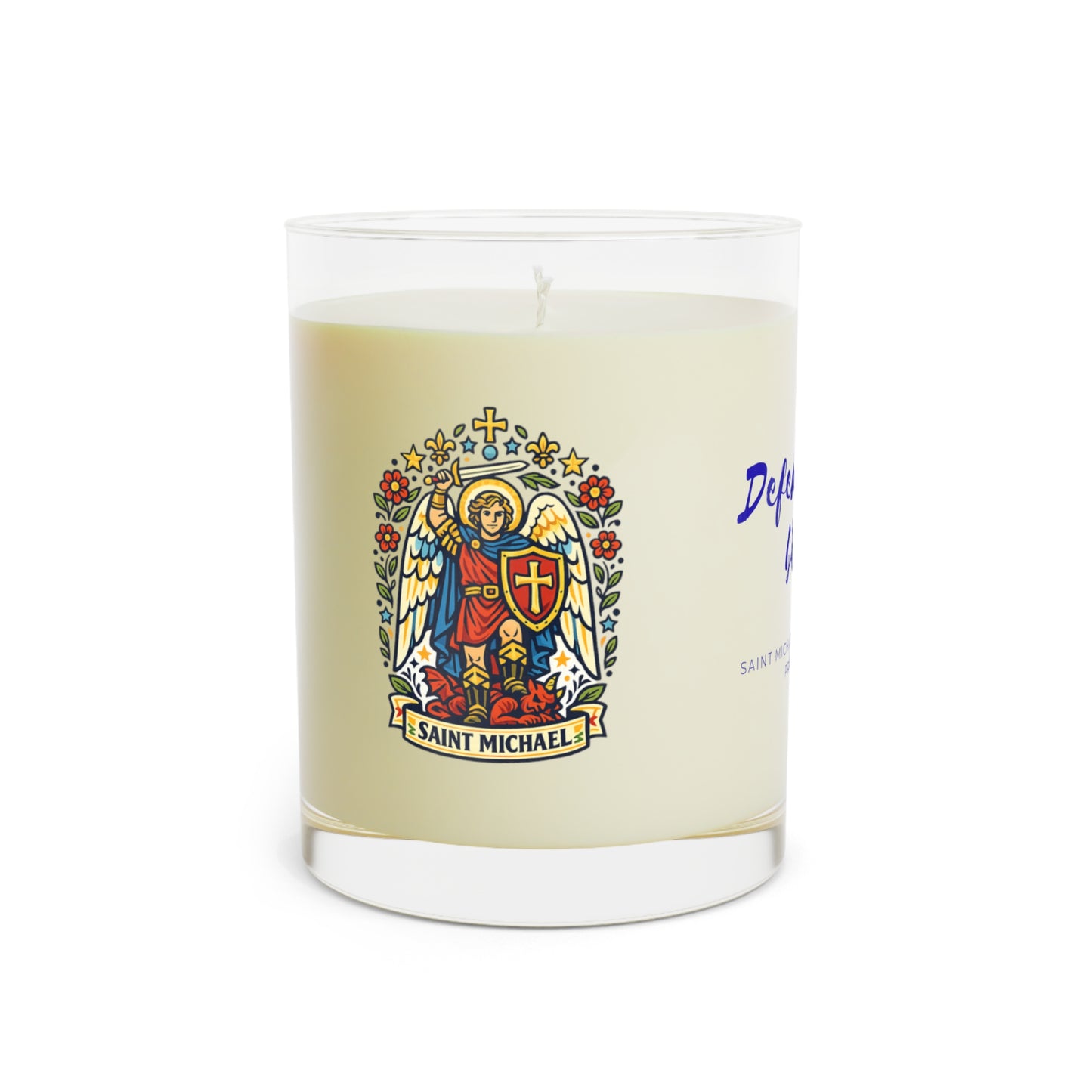 Saint Michael the Archangel Prayer Candle — Catholic Folk Art Scented Soy Candle