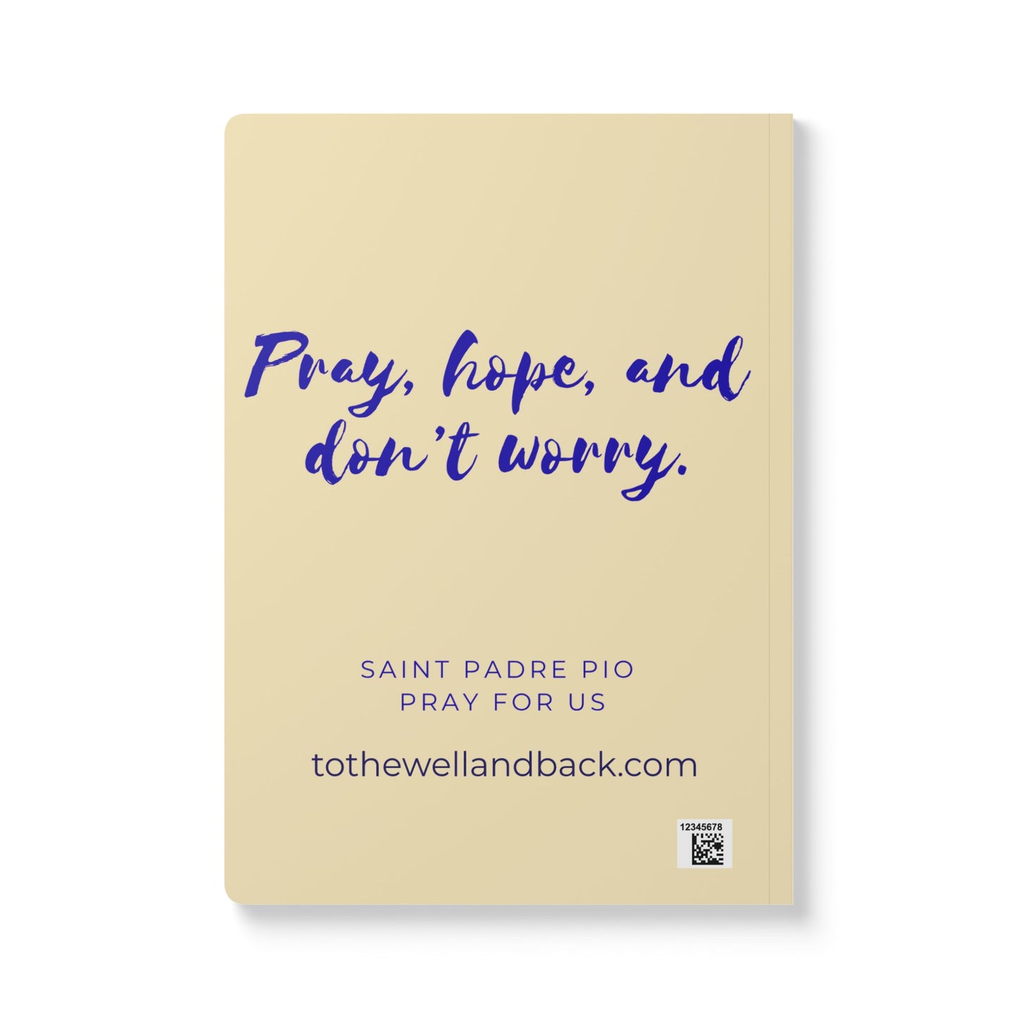 Saint Padre Pio Softcover Journal — Catholic Folk Art Prayer Notebook