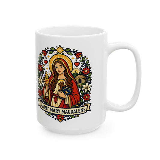 Saint Mary Magdalene Ceramic Mug — "Apostle to the Apostles"